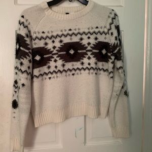 Black and White Fuzzy Sweater